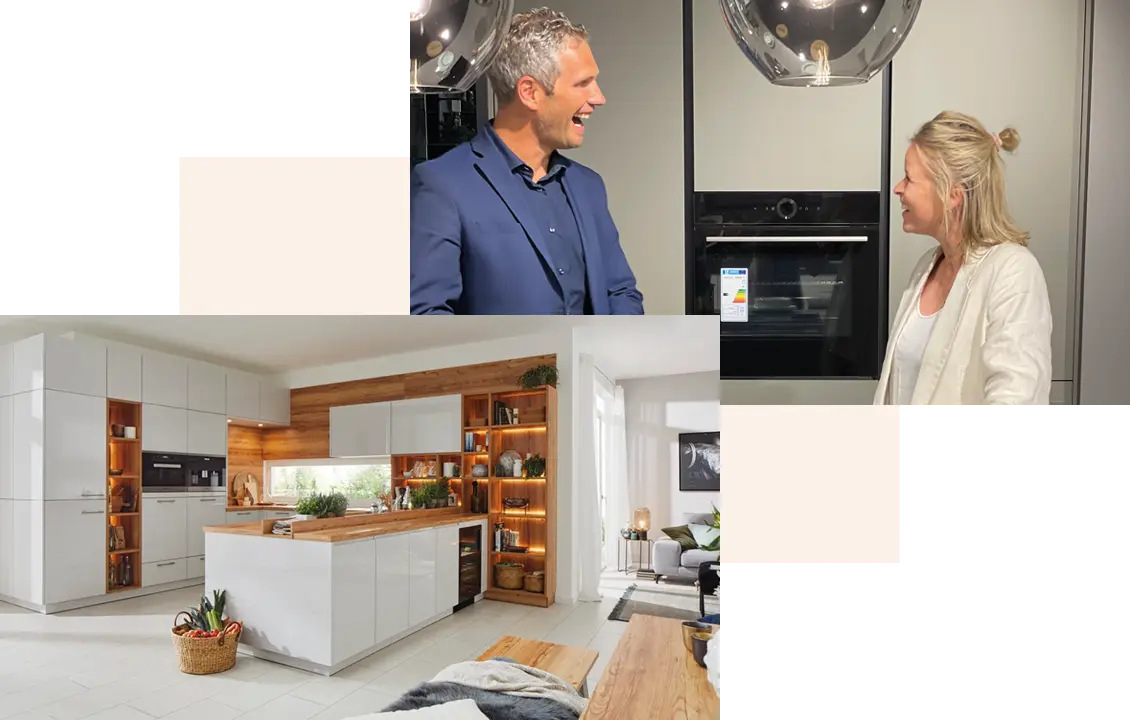 Küchenplanung im Schwerte, dunkle Inselküche modern